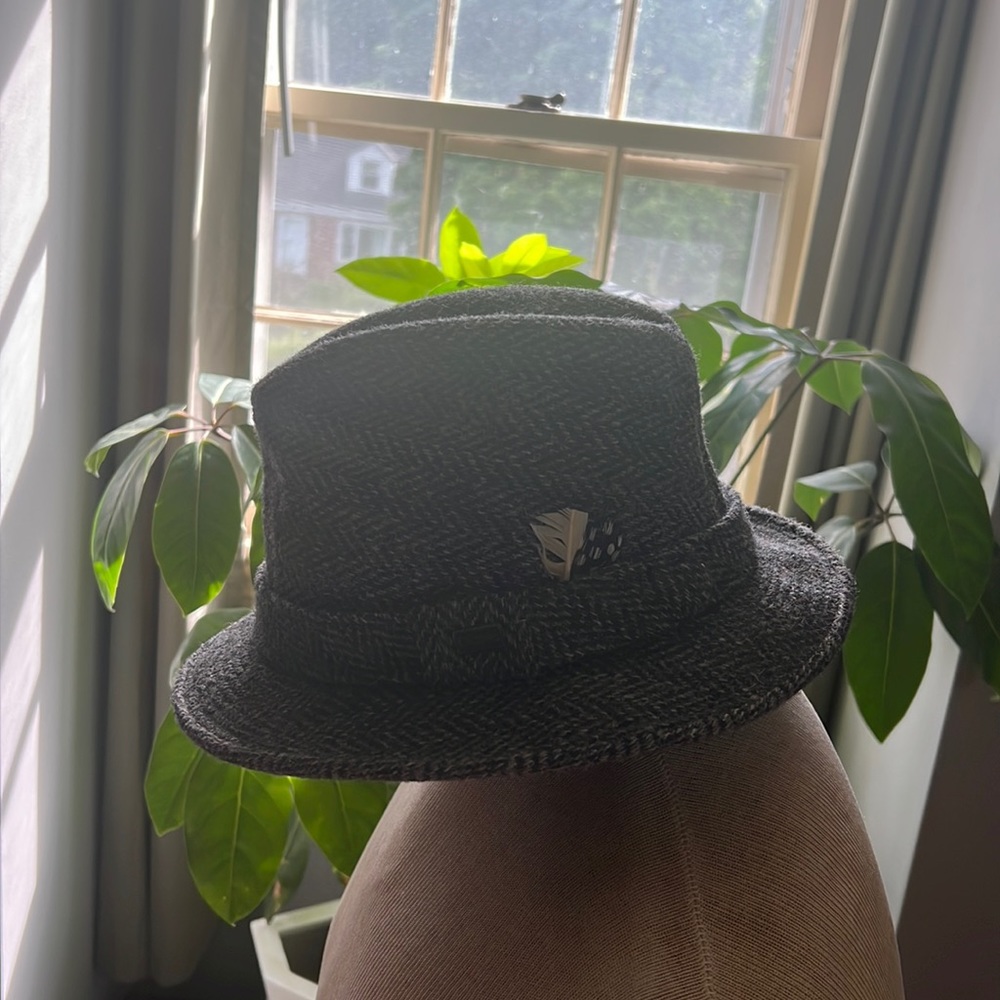 Vintage Dobbs Fifth Avenue wool tweed fedora Size 7 - Picture 2 of 7